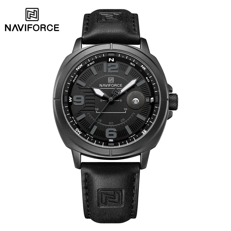 Montre Homme Quartz Élégante 43mm 3ATM Luminescente