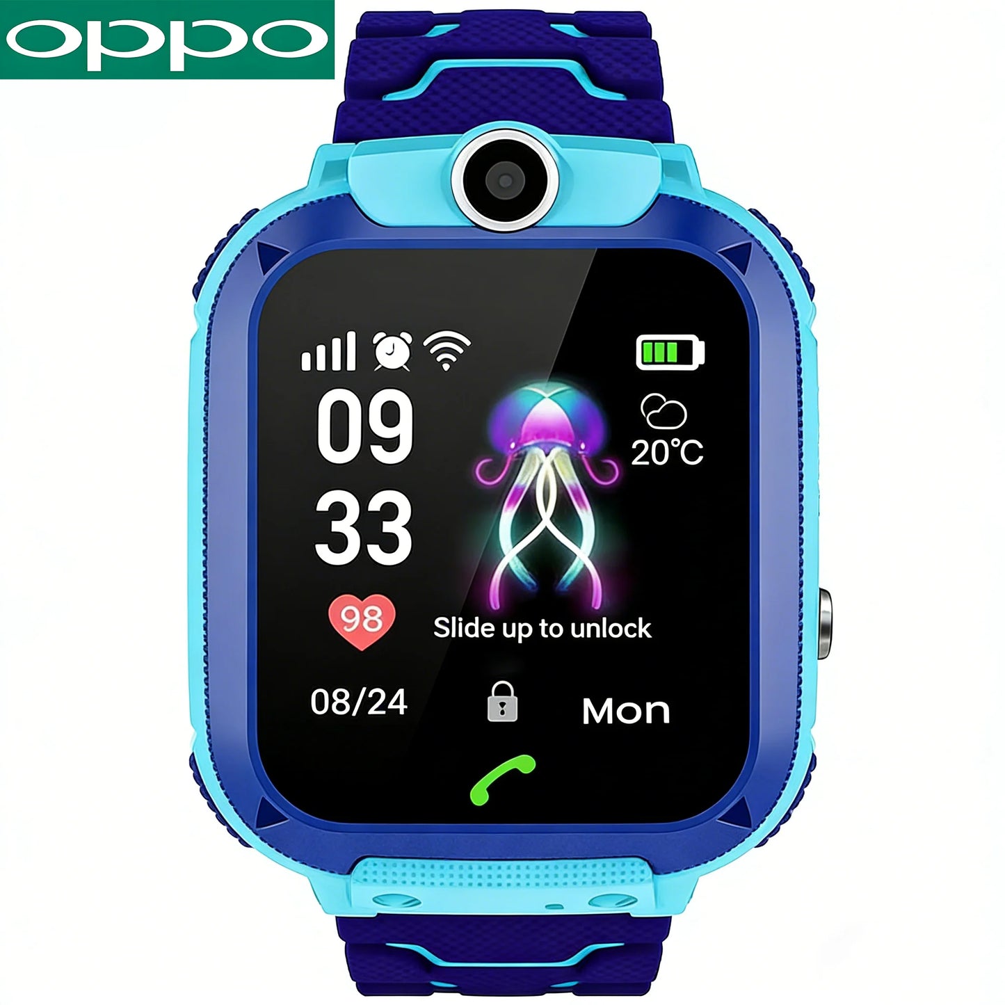 Montre Connectée Enfant 4G – Appel Bluetooth, SOS, Caméra & GPS