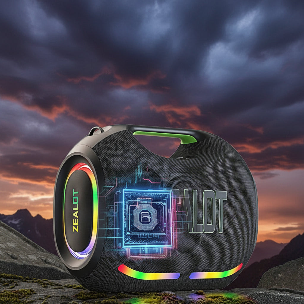 Enceinte Bluetooth ZEALOT RGB, Son 7.1 Surround