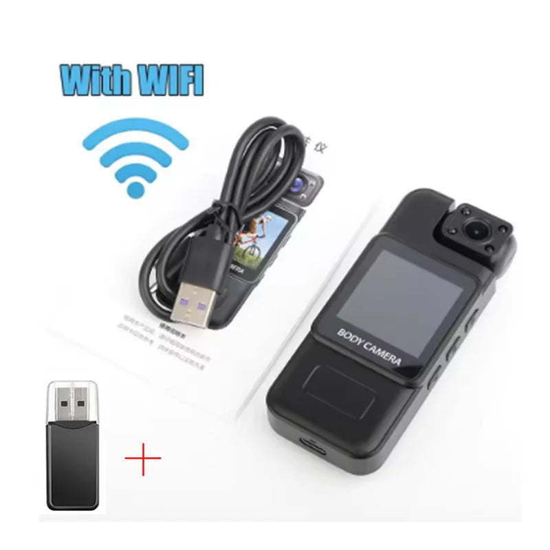 Bodycam Portable RLDV-G119 – 1080P Full HD, WiFi, Vision Nocturne, 8h Autonomie