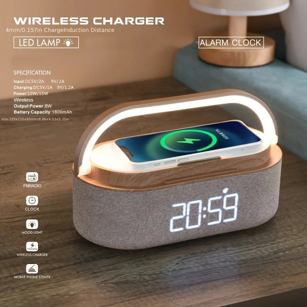 Réveil Intelligent Avec Chargeur Sans Fil 15W