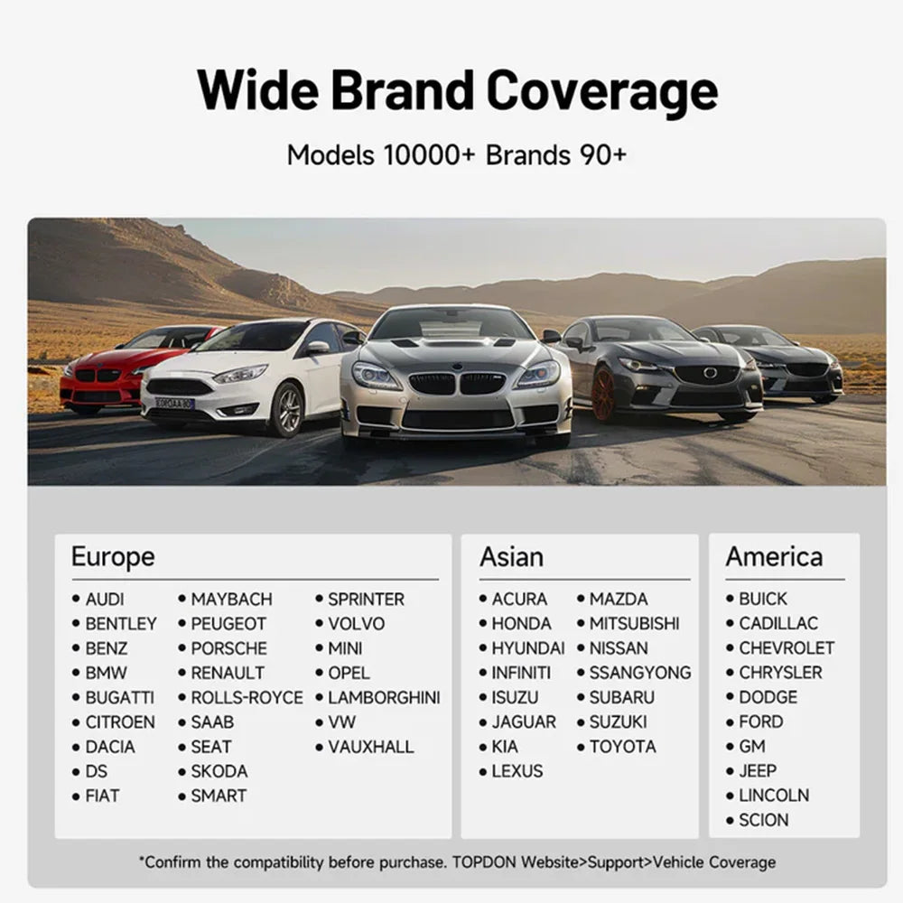 Scanner OBD2 Bluetooth TOPDON CarPal – Lecture de Codes, Diagnostic Complet