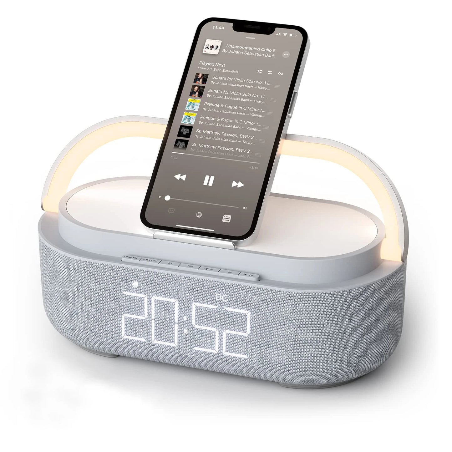 Enceinte Bluetooth COLSUR 2500mAh — Chargeur Sans Fil, Radio FM & Lumière Dimmable