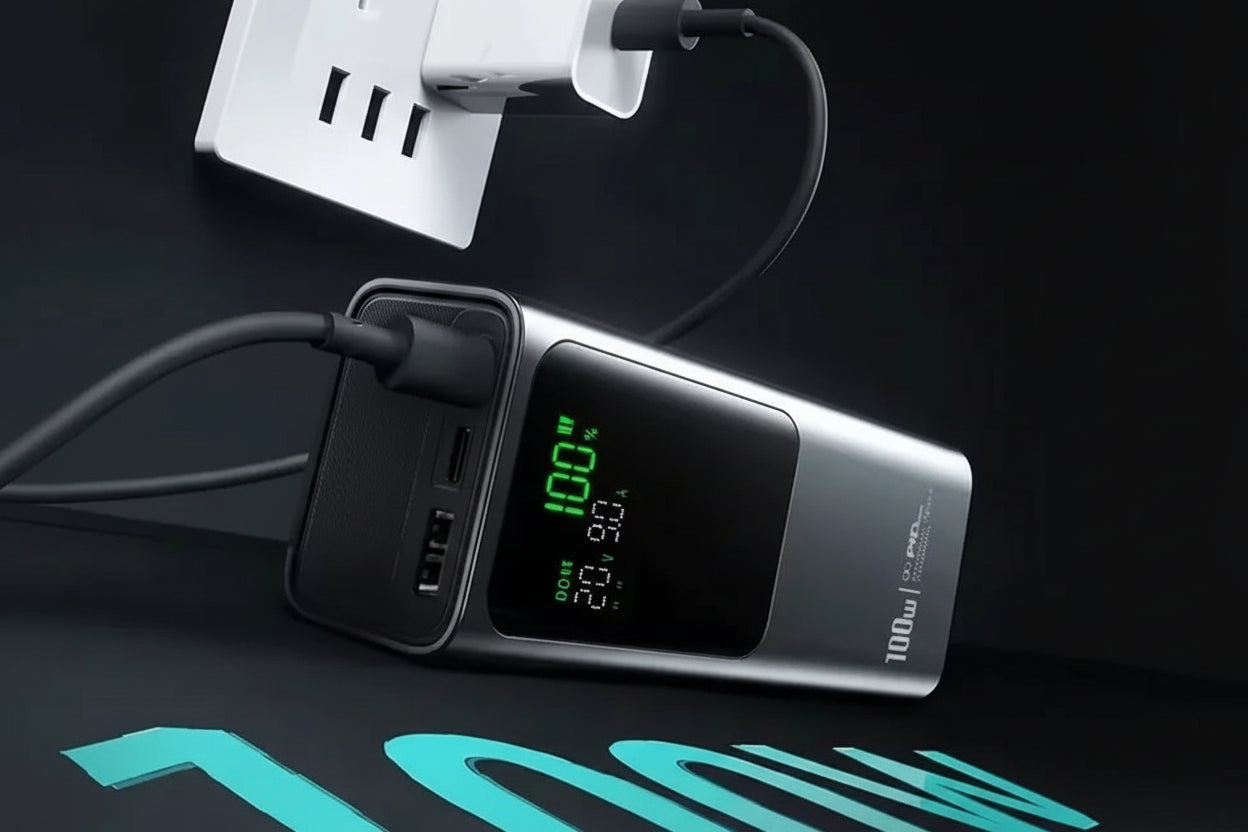 Batterie Externe OLOEY  – | Charge Rapide Bidirectionnelle | USB-C | Affichage Digital
