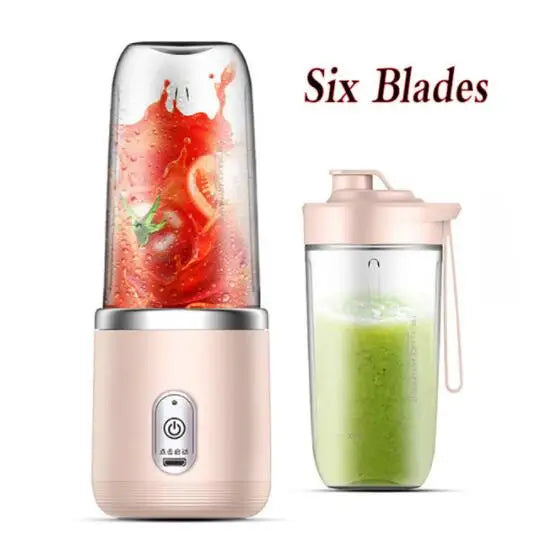Blender Portable 400ml Rechargeable USB — Jus de Fruits, Smoothies & Milkshakes