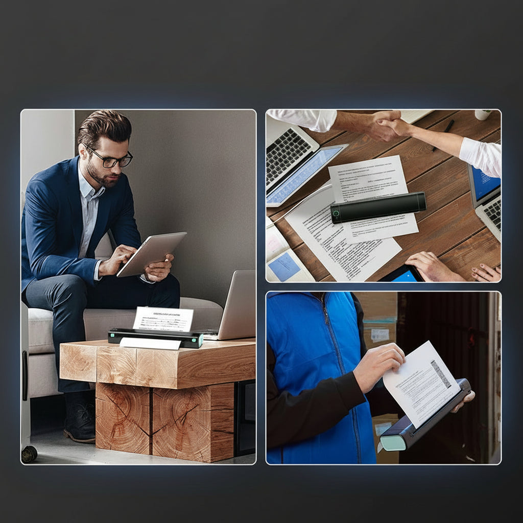Imprimante Thermique A4 Phomemo M08F – Bluetooth, Sans Encre, Maison & Bureau