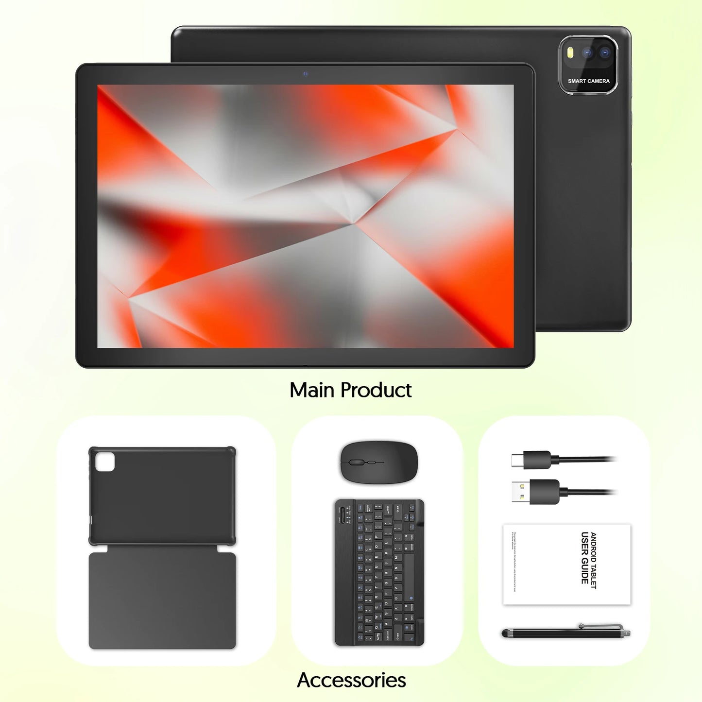 Tablette BAKEN 10" Android 15  | Double Caméra | Clavier inclus