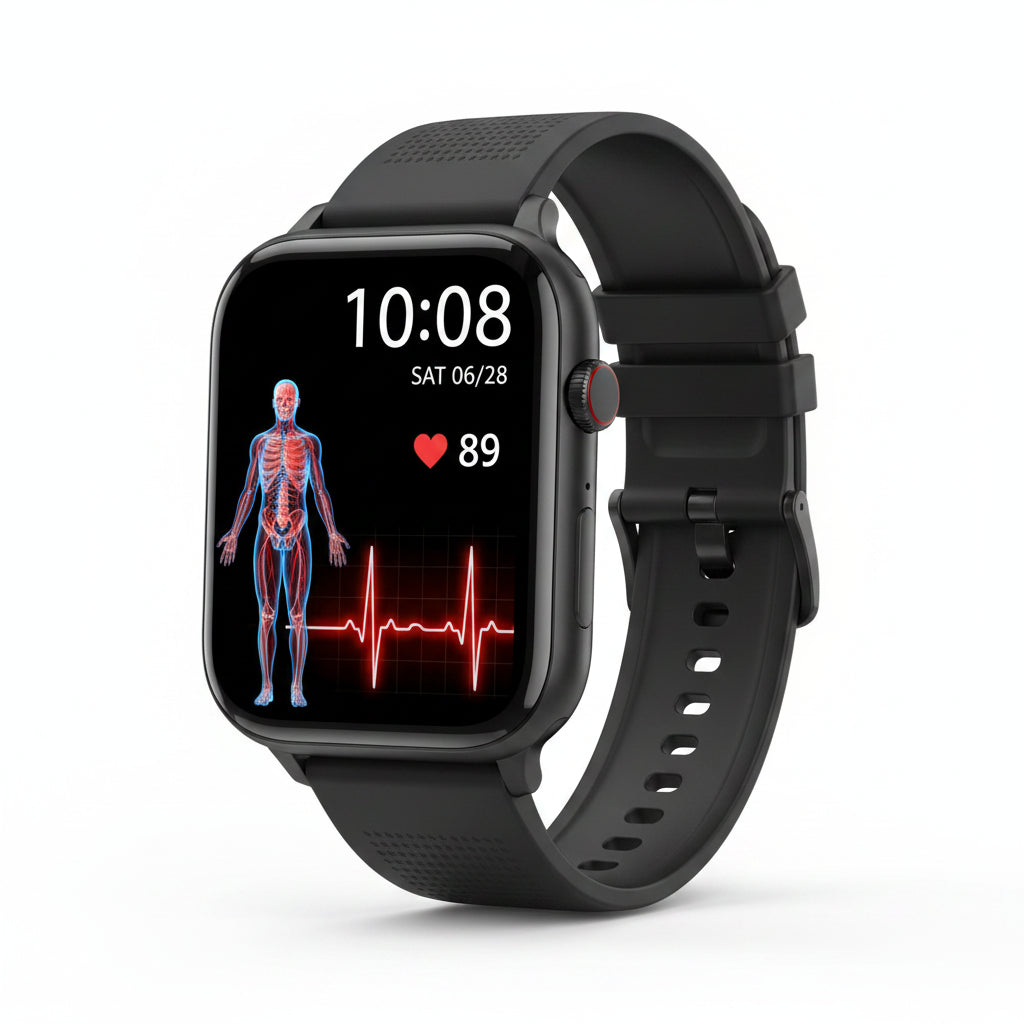 Montre Connectée 2026 – ECG, Appels Bluetooth & Suivi Santé