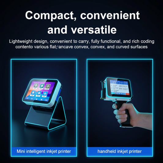 Imprimante Jet d'Encre Portable 12.7mm – QR Code, Texte, Logo, Date | Words Fly 40ppm