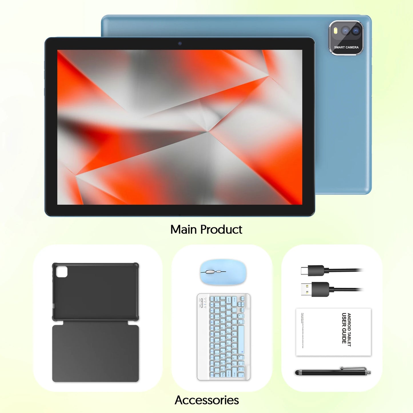Tablette BAKEN 10" Android 15  | Double Caméra | Clavier inclus