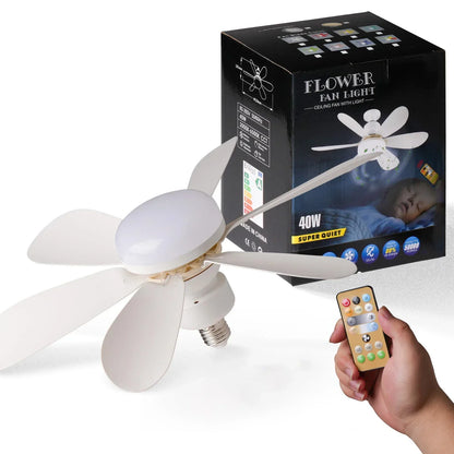 Ventilateur Plafonnier LED Dimmable avec Télécommande