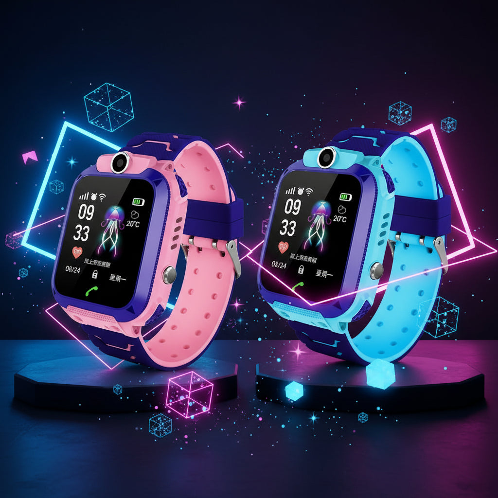 Montre Connectée Enfant 4G – Appel Bluetooth, SOS, Caméra & GPS