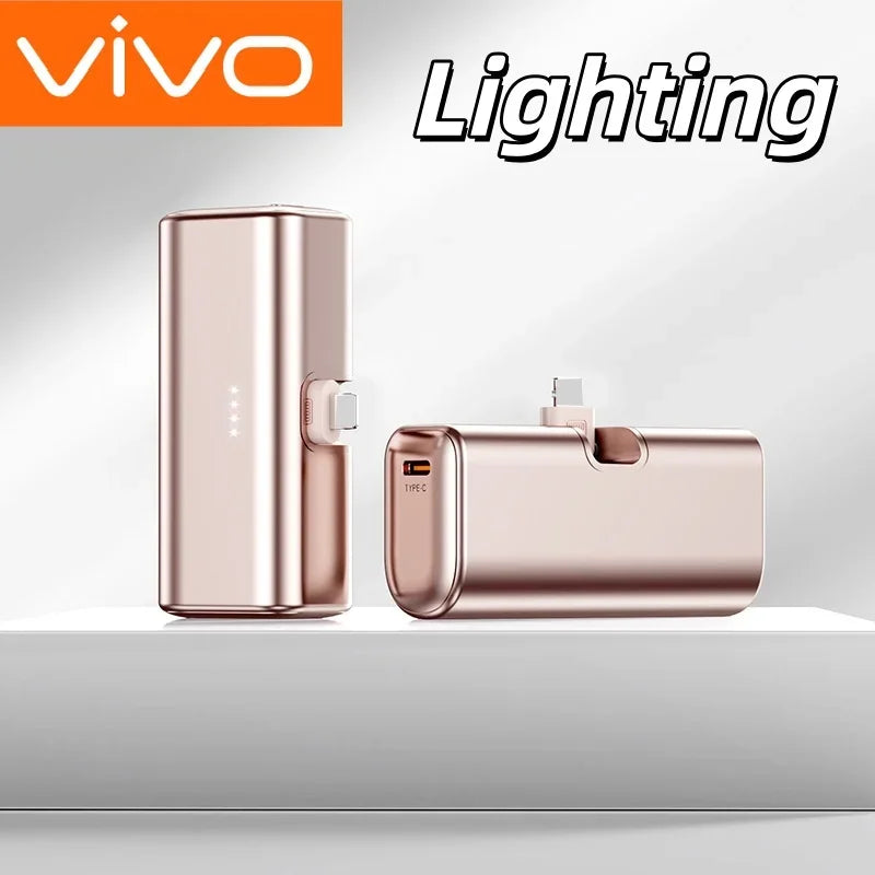 Mini Batterie Externe VIVO 22.5W –  | Format Capsule | USB-C & Lightning | iPhone & Android