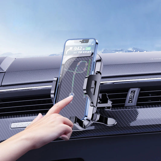 Support Téléphone Voiture 3-en-1 – Grille d'Aération, Pare-Brise & Tableau de Bord | Universel