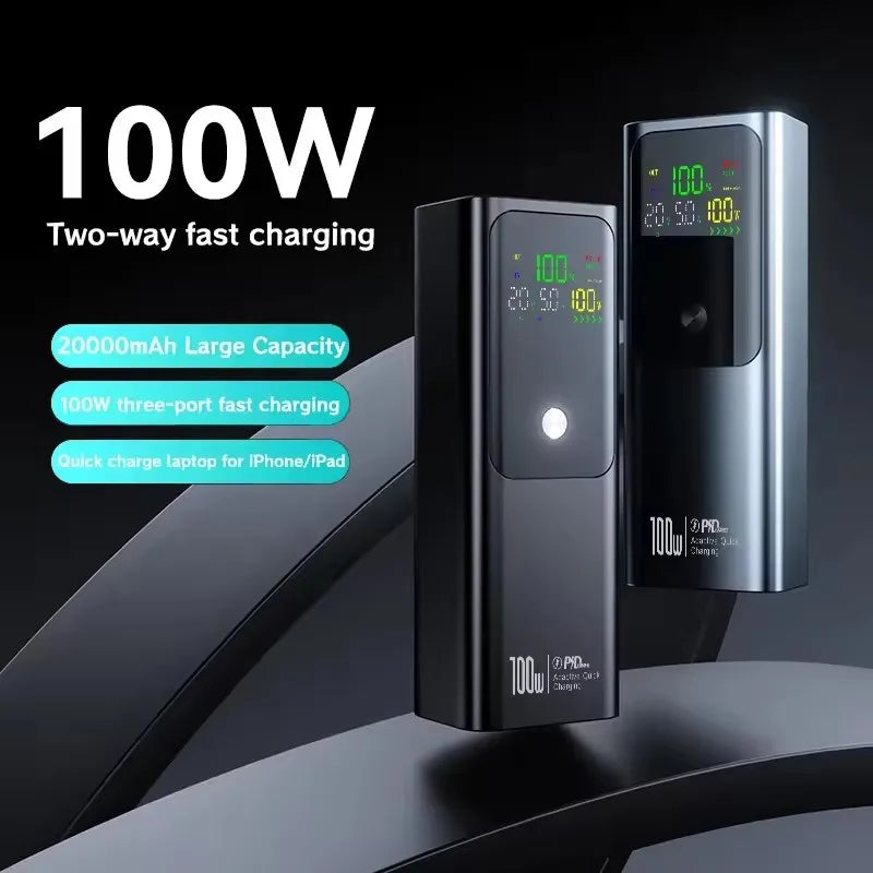 Batterie Externe OLOEY  – | Charge Rapide Bidirectionnelle | USB-C | Affichage Digital
