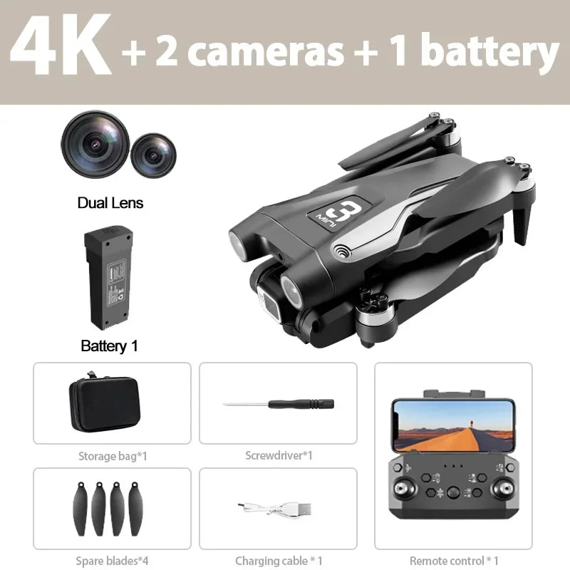 Drone Lenovo Z908 Pro MAX – Caméra 4K/6K/8K, Moteur Brushless, WiFi FPV, Pliable
