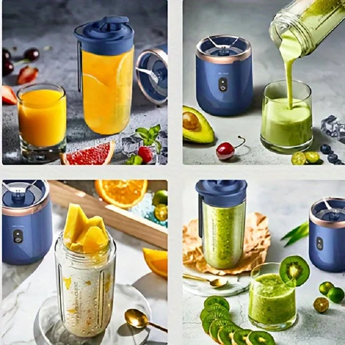 Blender Portable 400ml Rechargeable USB — Jus de Fruits, Smoothies & Milkshakes