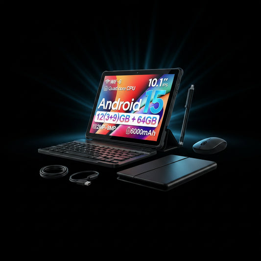 Tablette BAKEN 10" Android 15  | Double Caméra | Clavier inclus