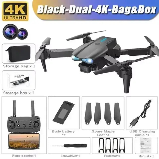 Drone E99 Pro – Double Caméra 4K, WiFi FPV, Pliable, Idéal Débutants