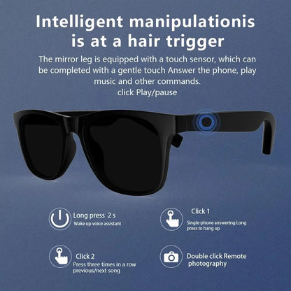 Lunettes Connectées Bluetooth Caméra