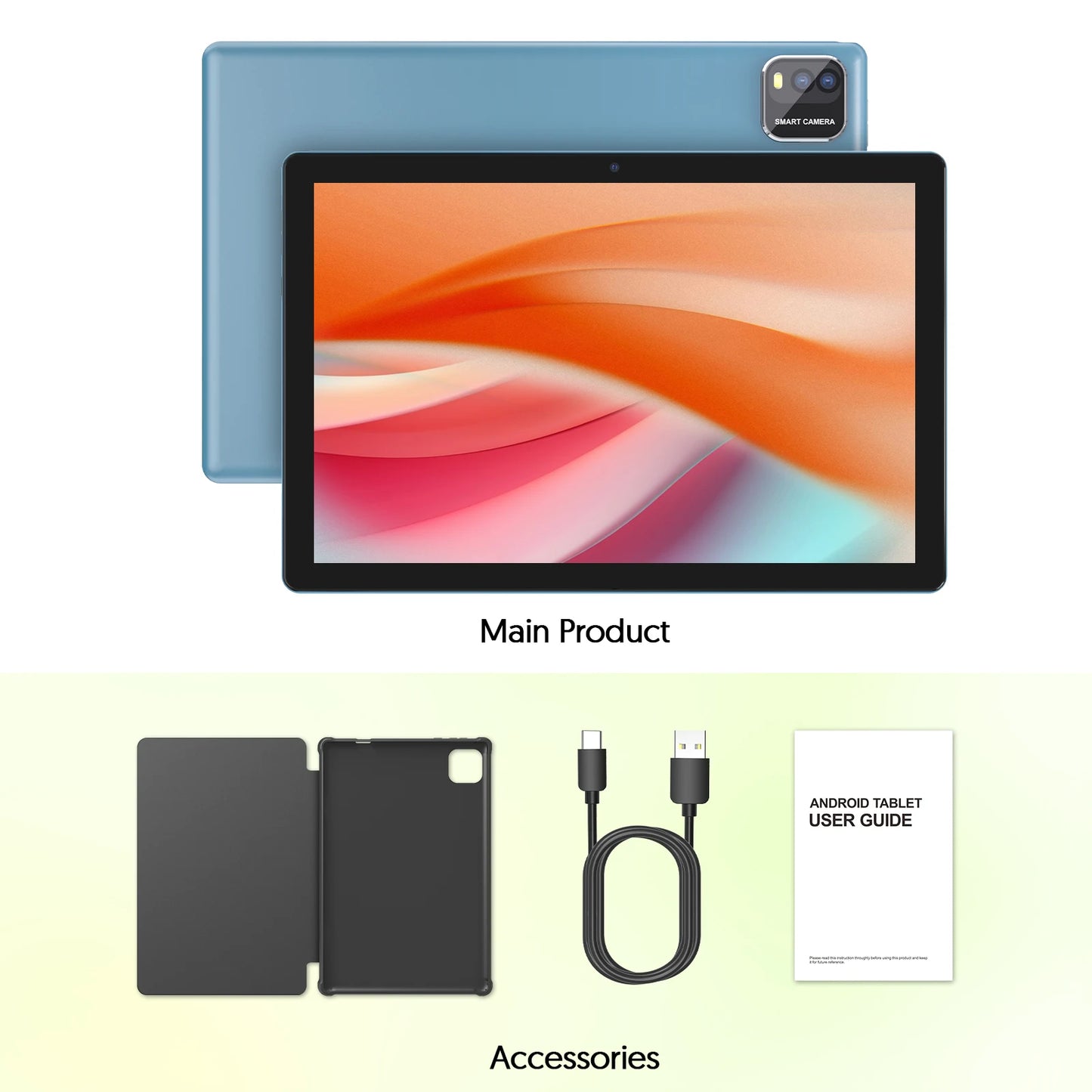 Tablette BAKEN 10" Android 15  | Double Caméra | Clavier inclus