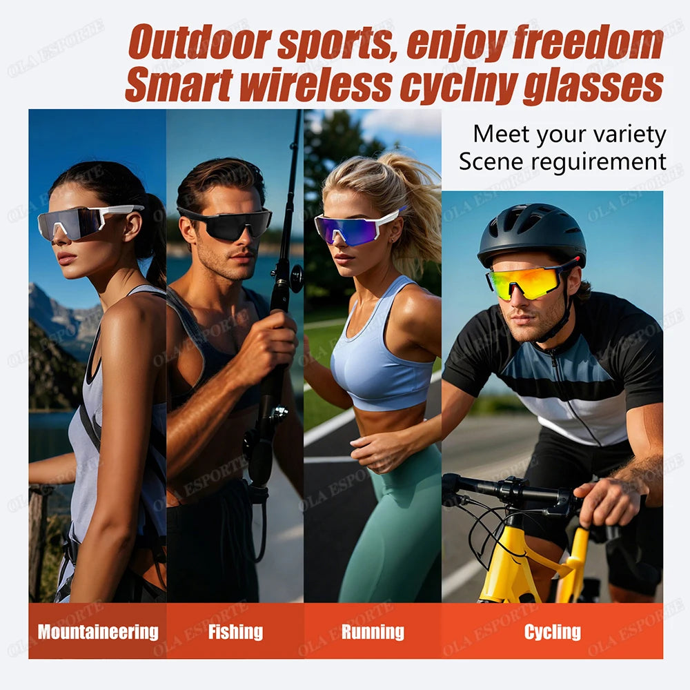 Lunettes De Sport Bluetooth – Audio Mains Libres UV400