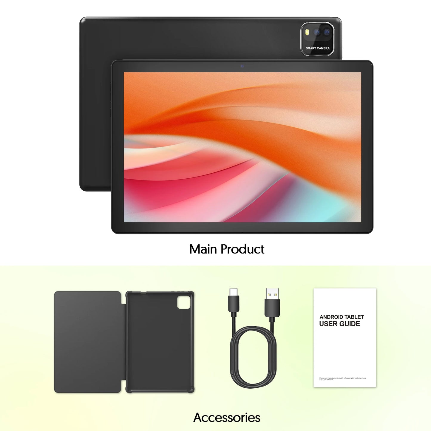 Tablette BAKEN 10" Android 15  | Double Caméra | Clavier inclus