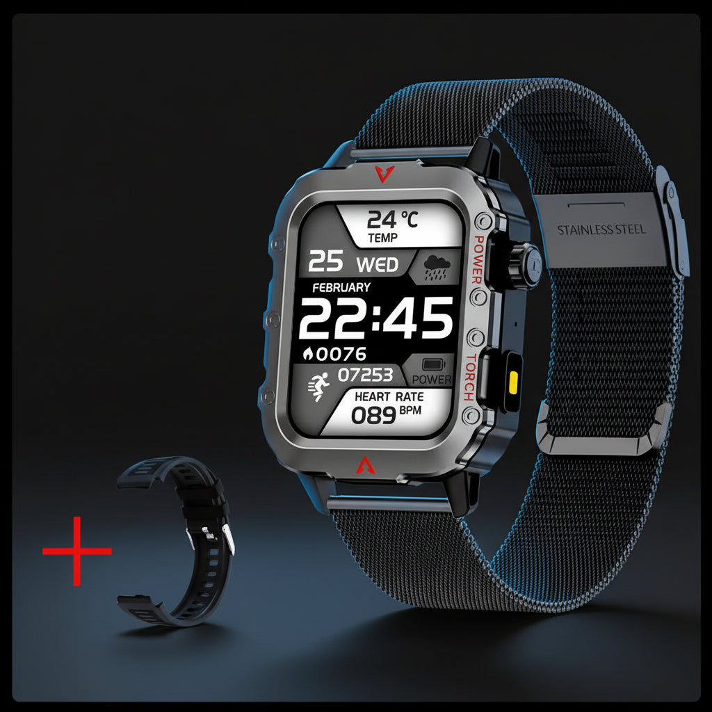 Montre Connectée Sport avec Appel Bluetooth & Suivi Santé