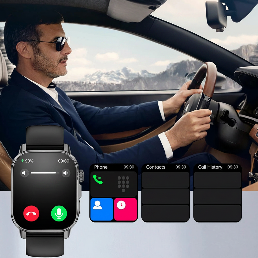Montre Connectée 2026 – ECG, Appels Bluetooth & Suivi Santé