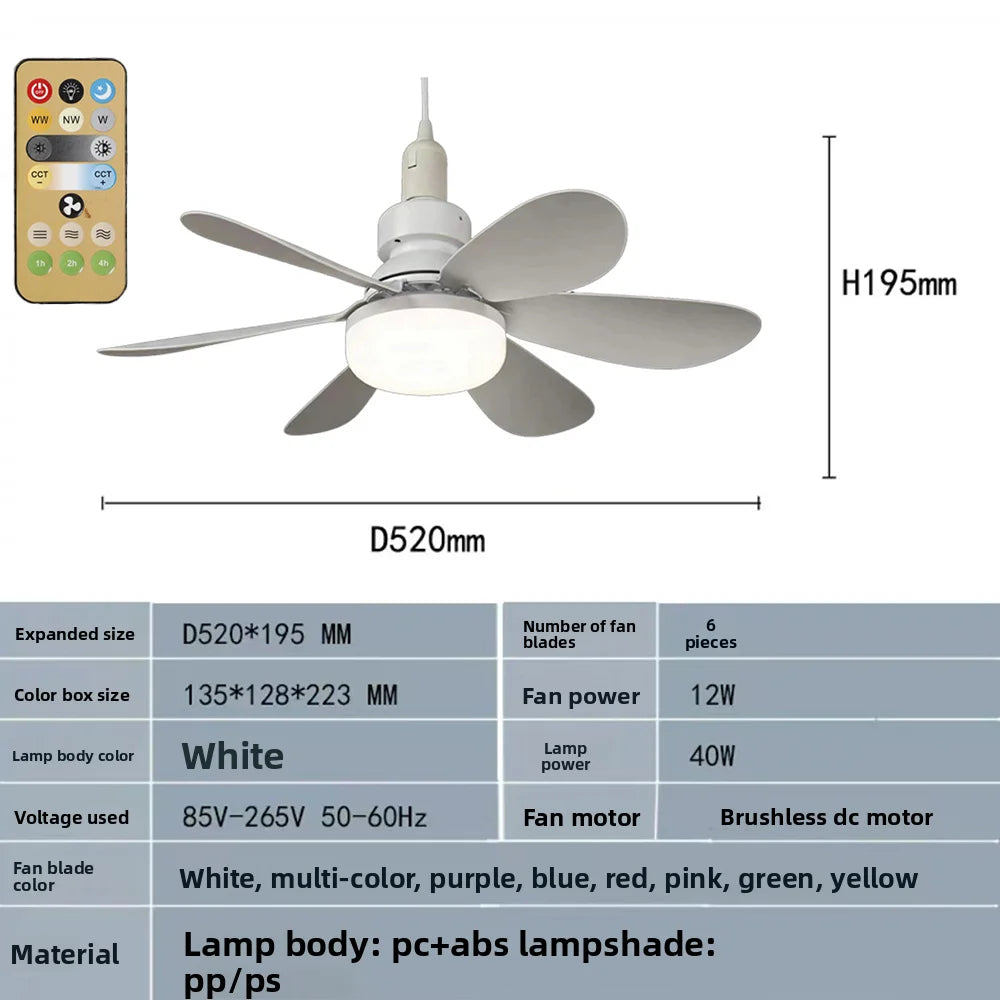 Ventilateur Plafonnier LED Dimmable