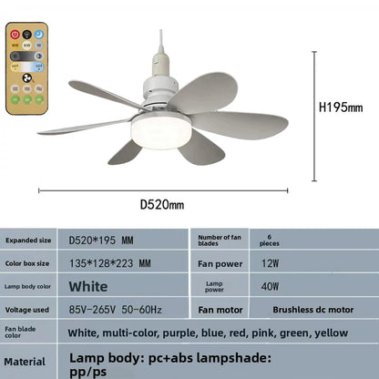 Ventilateur Plafonnier LED Dimmable