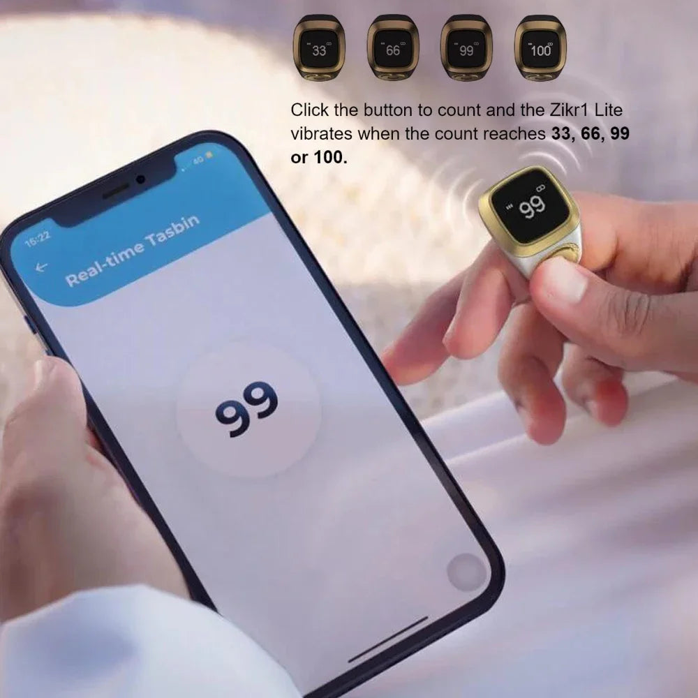 Tasbih Connecté Intelligent Zikr1 Lite – Compteur Dhikr Numérique
