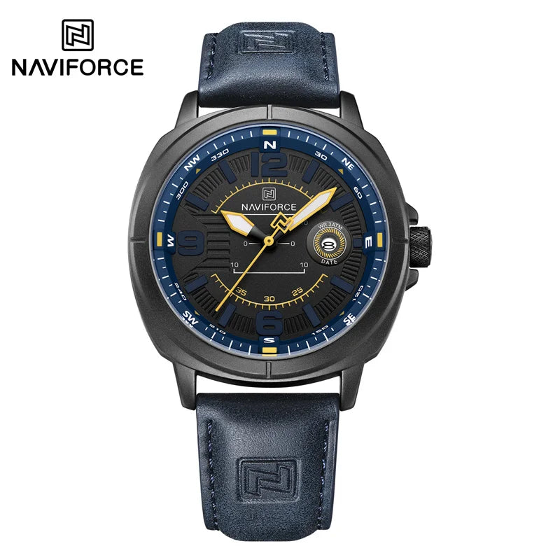 Montre Homme Quartz Élégante 43mm 3ATM Luminescente