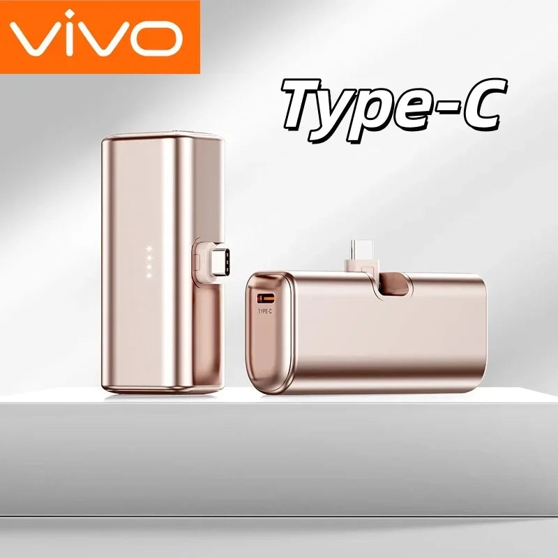 Mini Batterie Externe VIVO 22.5W –  | Format Capsule | USB-C & Lightning | iPhone & Android