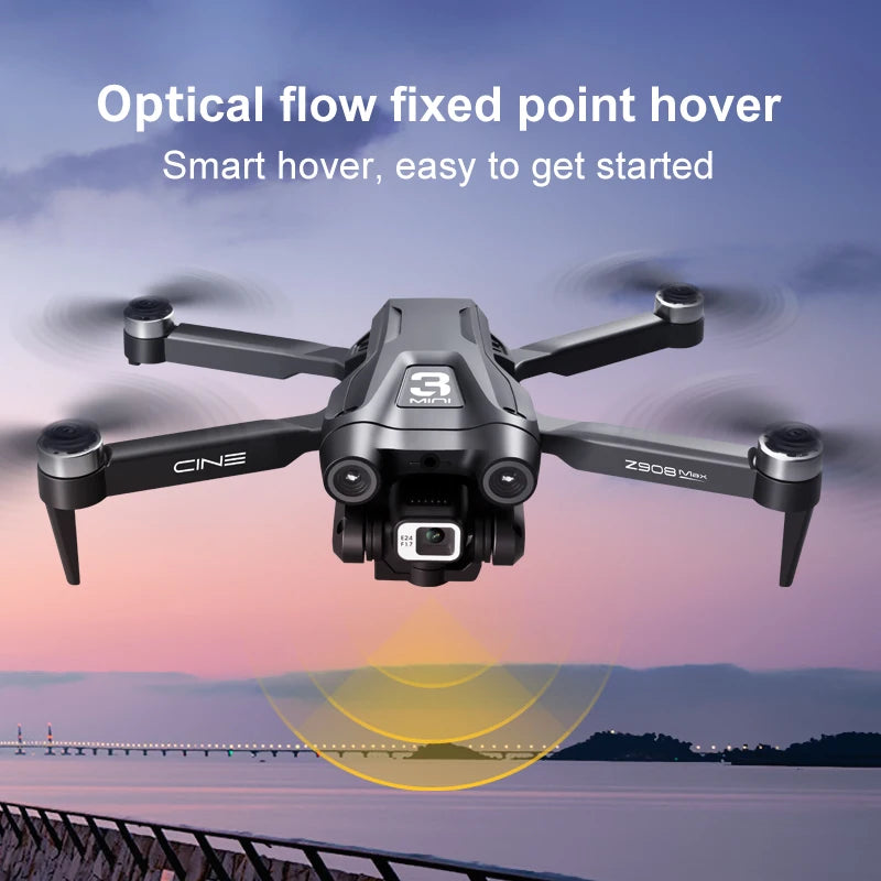 Drone Lenovo Z908 Pro MAX – Caméra 4K/6K/8K, Moteur Brushless, WiFi FPV, Pliable