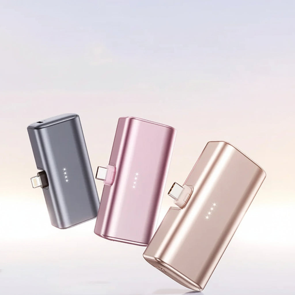 Mini Batterie Externe VIVO 22.5W –  | Format Capsule | USB-C & Lightning | iPhone & Android