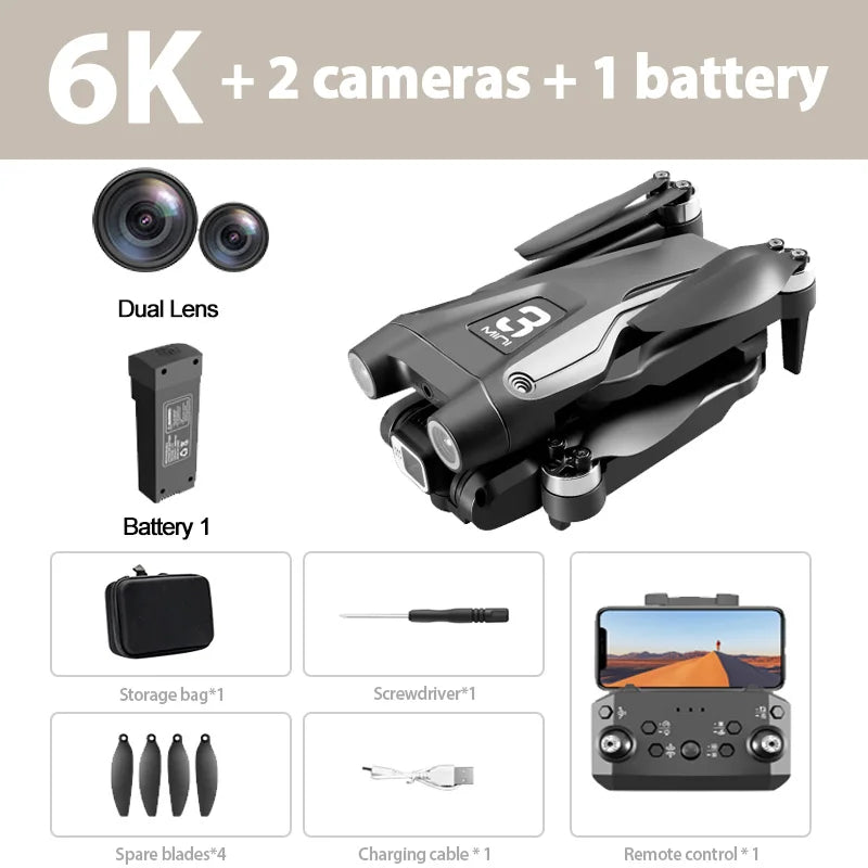 Drone Lenovo Z908 Pro MAX – Caméra 8K, Évitement d'Obstacles Visuel, Flux Optique, Pliable