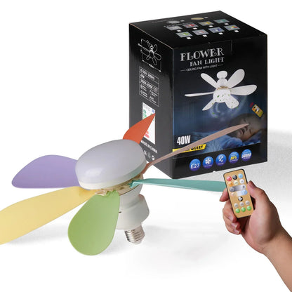 Ventilateur Plafonnier LED Dimmable avec Télécommande