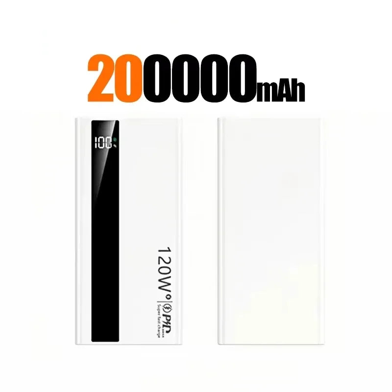 Batterie Externe Lenovo 120W | Charge Rapide | Affichage LED | 2× USB