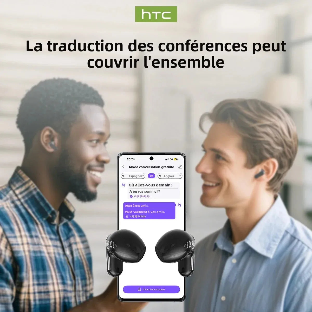Écouteurs Bluetooth TWS — Écran HD, Son Immersif & Appels Clairs