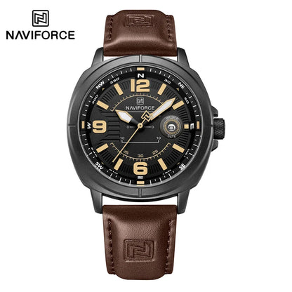 Montre Homme Quartz Élégante 43mm 3ATM Luminescente