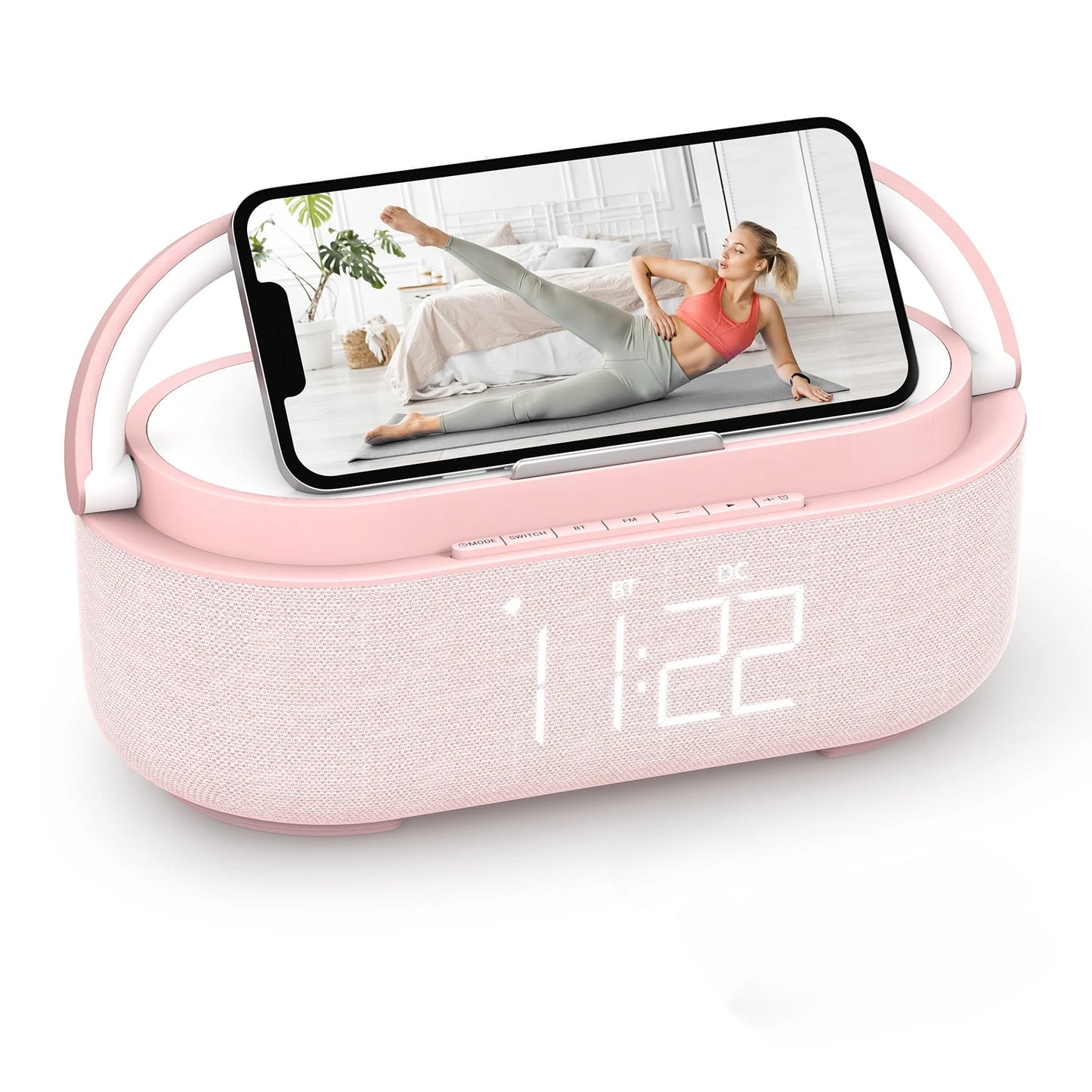 Enceinte Bluetooth COLSUR 2500mAh — Chargeur Sans Fil, Radio FM & Lumière Dimmable
