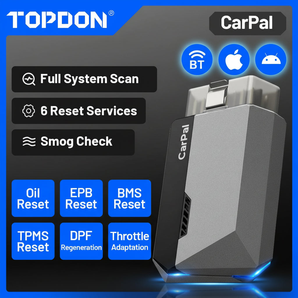Scanner OBD2 Bluetooth TOPDON Complet Tous Systèmes