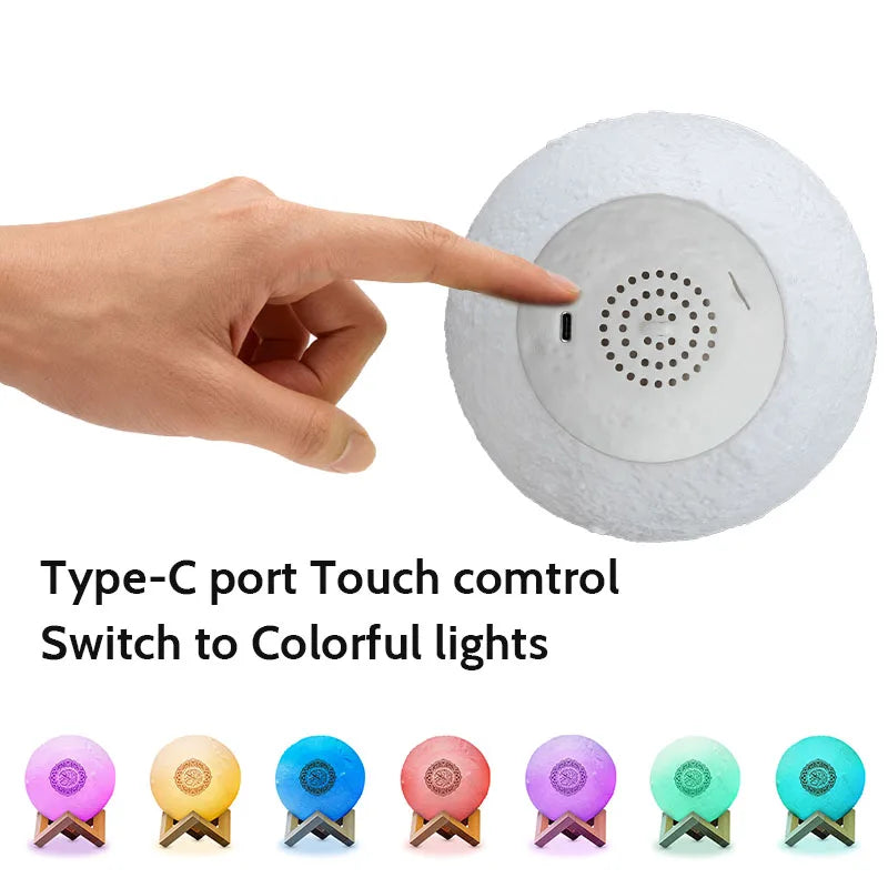 Enceinte Bluetooth  avec Lampe LED – Haut-Parleur Islamique Portable