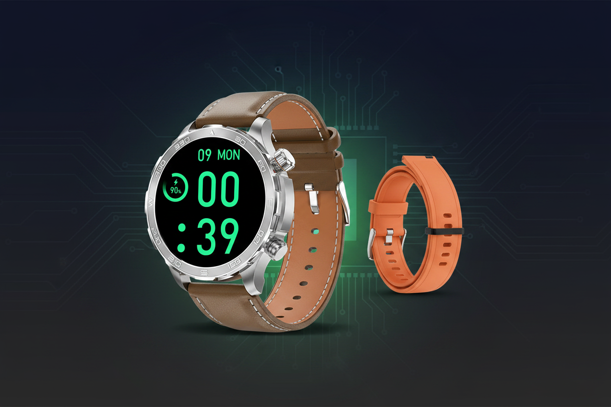 Montre Connectée Homme – Appels Bluetooth, GPS & Suivi Fitness AMOLED