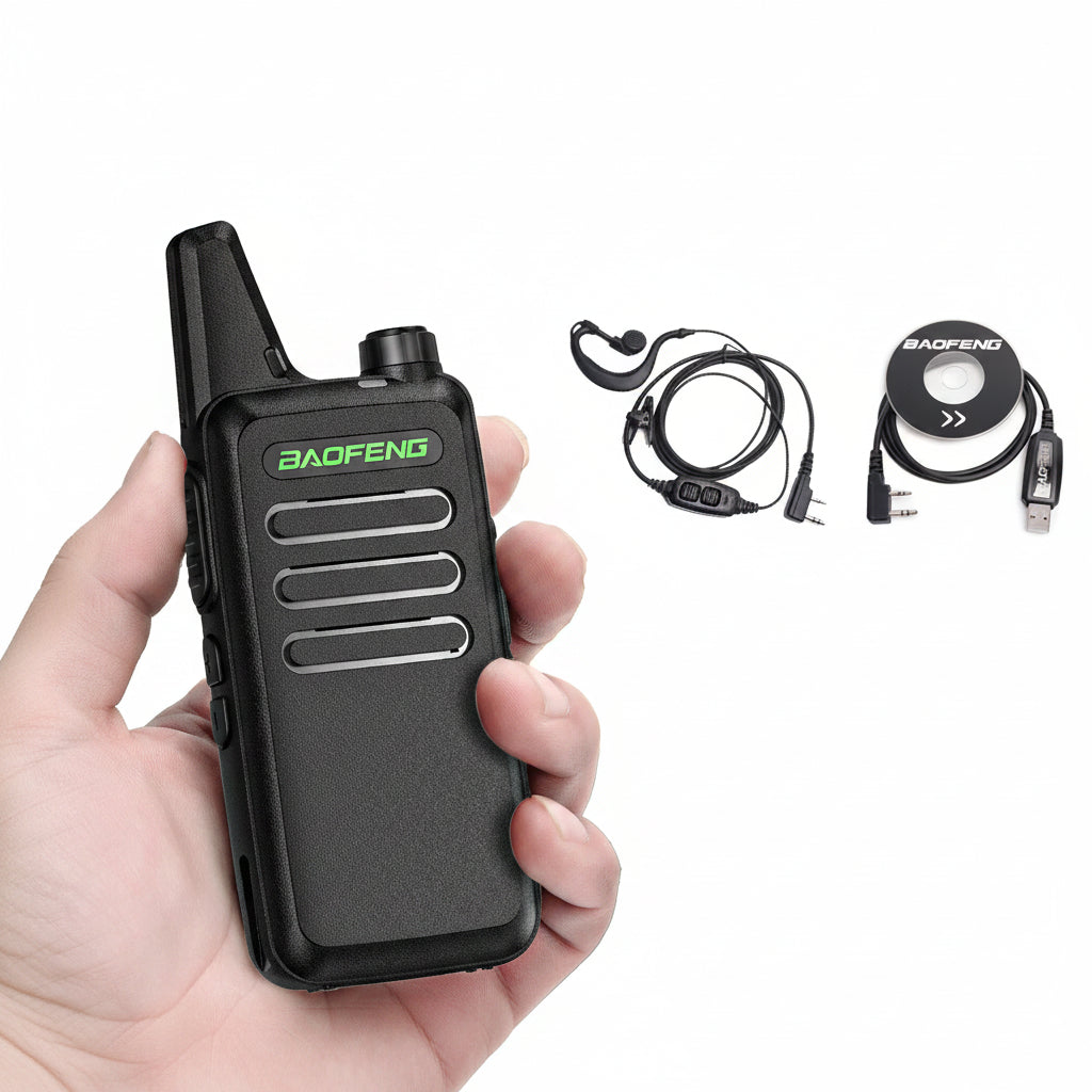 Talkie-Walkie BAOFENG BF-T20 — Radio Portable UHF, IP45, VOX, Charge USB
