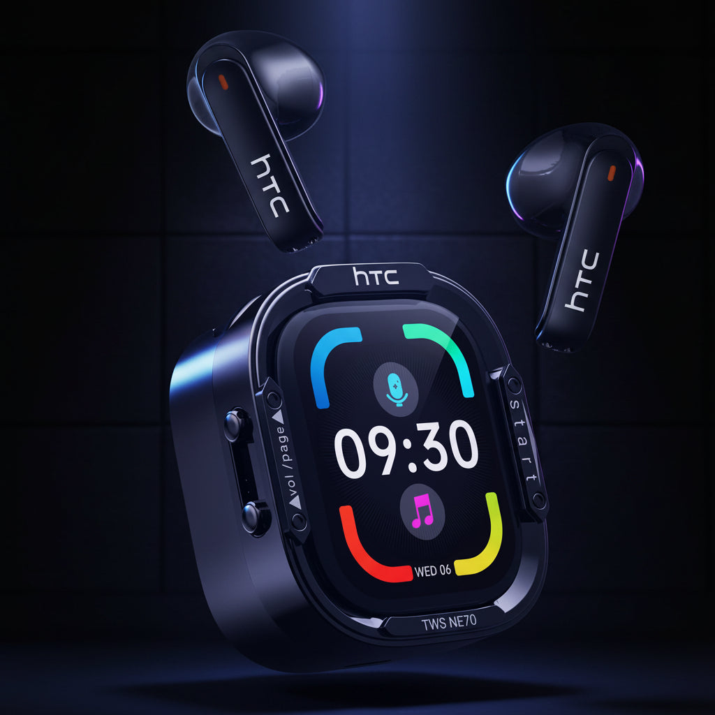Écouteurs Bluetooth TWS ANC avec Écran HD et IA