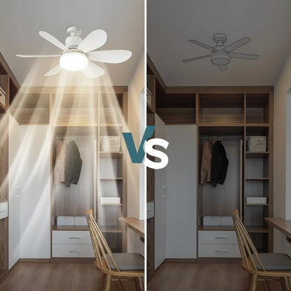 Ventilateur Plafonnier LED Dimmable avec Télécommande