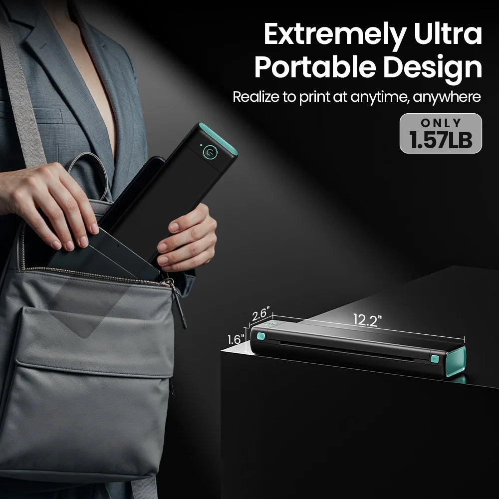 Imprimante à Pochoirs Tatouage Phomemo M08F – Bluetooth A4, 10 Feuilles incluses, Pro & Débutants