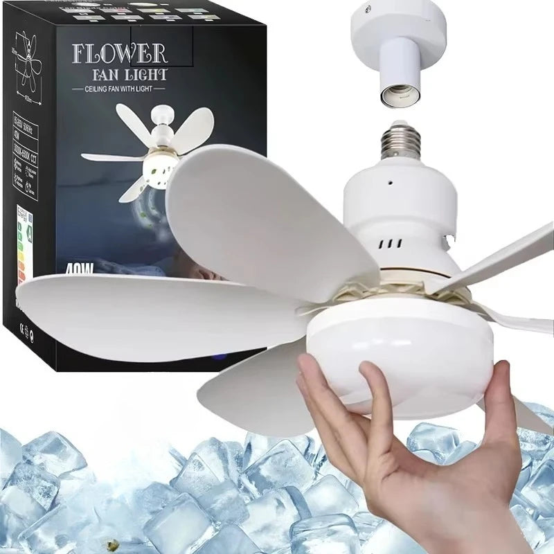 Ventilateur Plafonnier LED  Télécommande   Style Moderne
